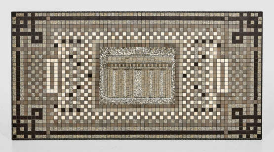 Mid Century-Mosaiktisch mit Brandenburger Tor in Berlin - Foto 2