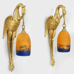 Paar Jugendstil-Wandlampen