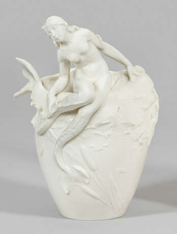 Ziervase mit Nixe im Jugendstil - Foto 1