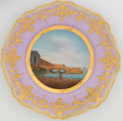 A Porcelain Dessert Plate from the Dowry Service of Grand Duchess Alexandra Nikolaevna