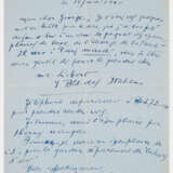 Brief von Joan Miró an seinen Freund Georges Hugnet - Foto 1