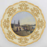 A Porcelain Dessert  Plate from the Dowry Service of Grand Duchess Alexandra Nikolaevna - photo 1