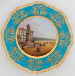 A Porcelain Dessert Plate from the Dowry Service of Grand Duchess Alexandra Nikolaevna