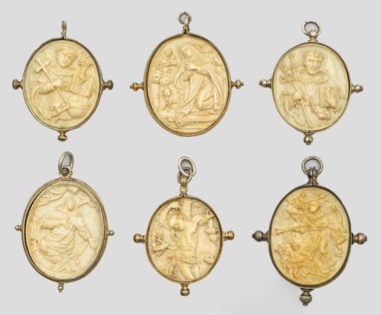 Seltene Kollektion von sechs Barock-Medaillons als Anhänger - фото 1