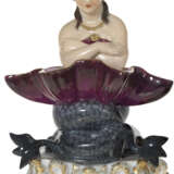 A Porcelain Figurine of a Naiad with a Seashell - photo 1