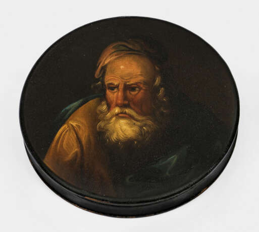 Runde Biedermeier-Schnupftabakdose - Foto 1