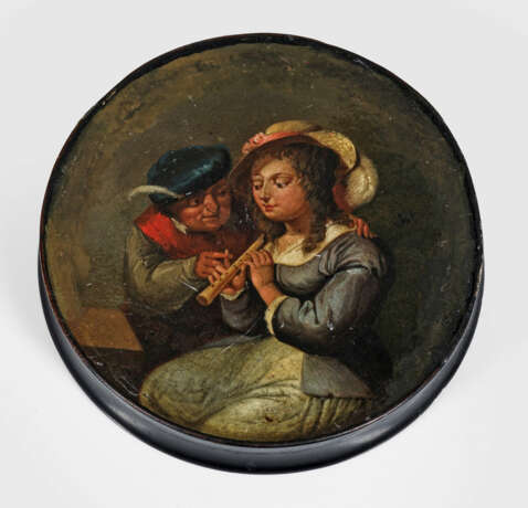 Runde Biedermeier-Schnupftabakdose - фото 1