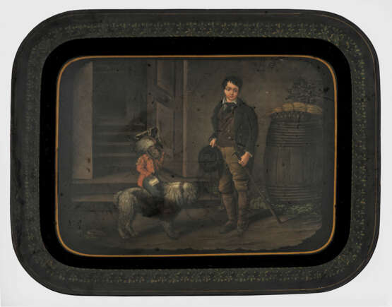 Lacktablett mit humoristischer Darstellung - photo 1