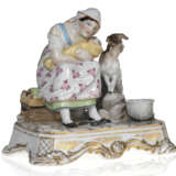 A Desk Set in the Form of a Woman Nursing Her Child - photo 1