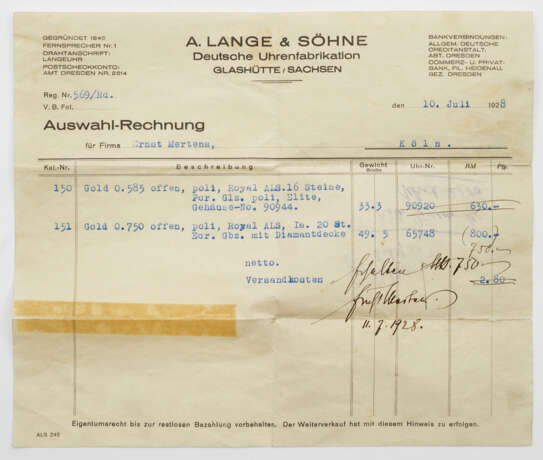 Lepine-Taschenuhr von A. Lange & Söhne - photo 4