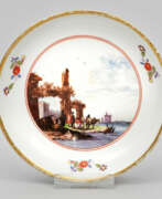 Produits en porcelaine. Unterschale mit Kauffahrteiszene
