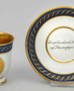 Produits en porcelaine. Biedermeier-Freundschaftstasse