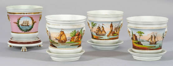 Vier Biedermeier-Cachepots - Foto 1