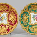 Paar Prunkschalen mit Goldbronzerelief - photo 1