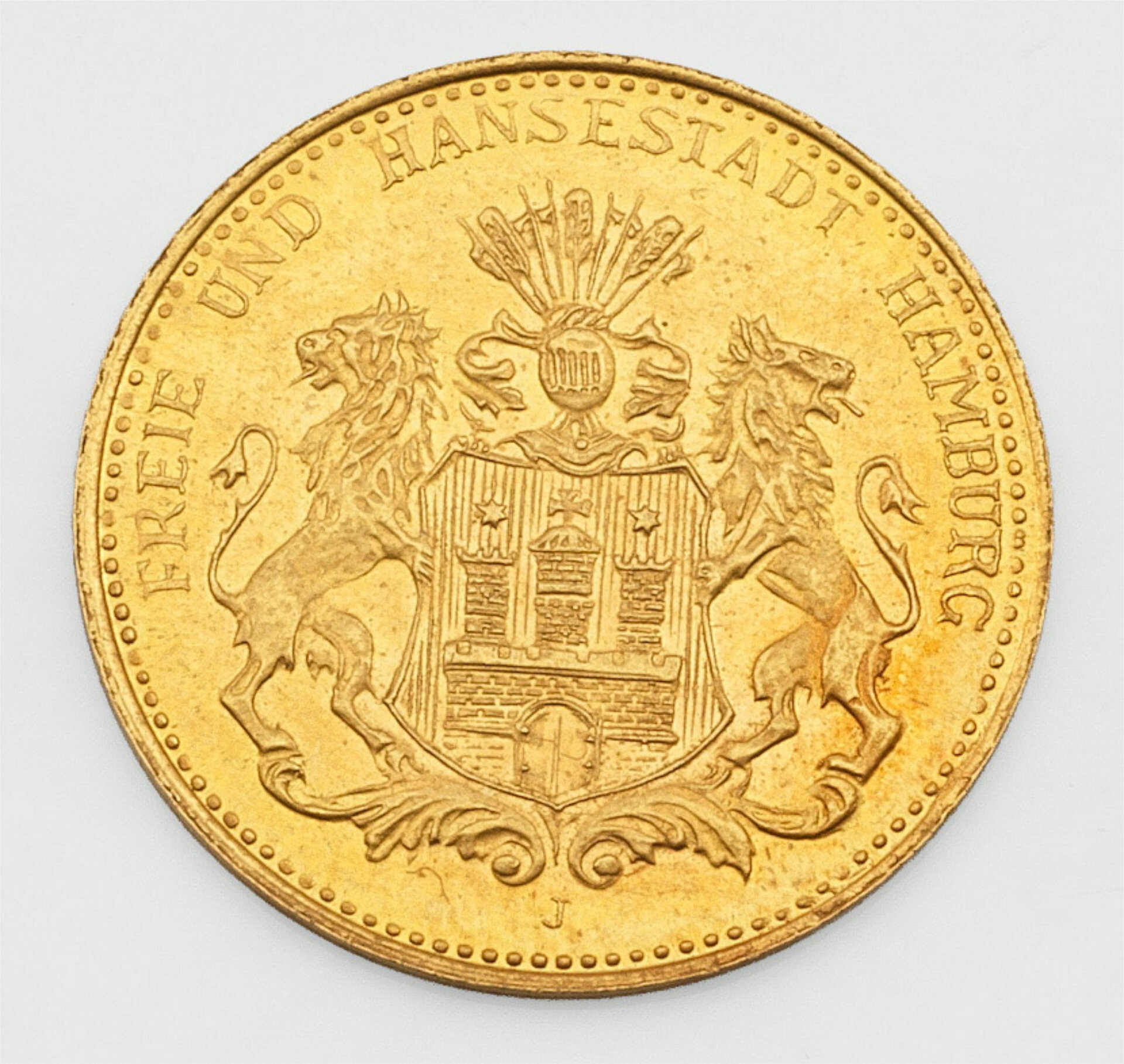 Goldmünze "Freie und Hansestadt Hamburg, 5 Mark 1877" Goldmünze "Freie und Hansestadt Hamburg, 5 Mark 1877"