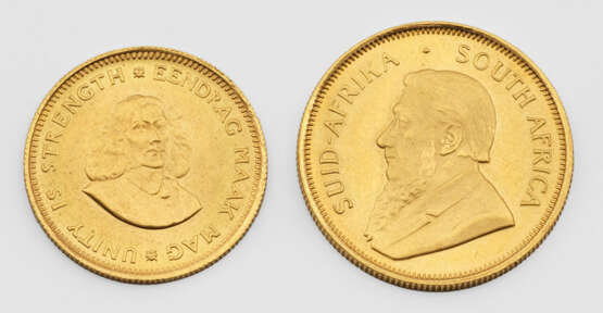 Zwei südafrikanische Goldmünzen - photo 1