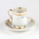 Tea pair from the Kuznetsov factory in Volkhov. 1880s. Porcelain 19th century - photo 3