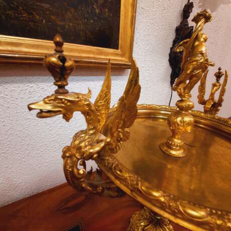 Пара центральных чаш . Tazza bronze Неизвестная мастерская XIX века Unknown artist 19 век - photo 3