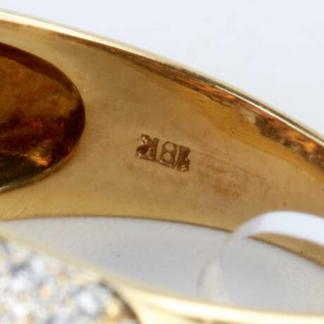 Bague en or avec rubis et diamants. Rubin 21th century - Foto 2