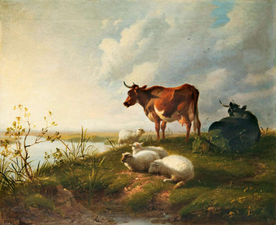 Thomas George Cooper ''Kühe und Schafe'' - Foto 1