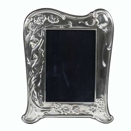 CADRE PHOTO EN ARGENT MASSIF DE STYLE ART NOUVEAU SHEFFIELD ROYAUME-UNI Argent 925 Art Nouveau The end of the 20th century - photo 2