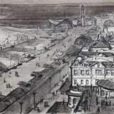 Hitzer, Werner (1918 Berlin-2005 Dresden) "Warnemünde", Zeichnung, sign. u.r., 30x40 cm, ungerahmt - photo 1