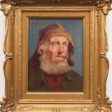 Zimmerman, Alfred (1854 München-1910 Gstadt am Chiemsee) "Porträt eines Fischers mit Pfeife", Öl/Platte, sign. o.l., 24x18 cm, Rahmen - photo 1