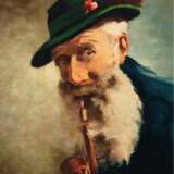 Weber, Heinrich (1843 Esplingerode-1913 ebenda) "Mann in Tracht", Öl/Mp., sign. o.l., 27x22 cm, Rahmen - photo 1
