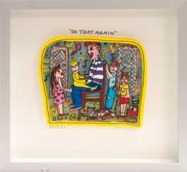 Rizzi, James (1950 New York-2011 ebenda) &quot;Do That Again&quot;, 3-D-Grafik, 33/ 350, sign., 15x16 cm, hinter Glas und Rahmen