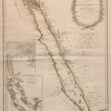 "Karte mit Ansicht des Arabischen Meerbusens oder des Rothen Meeres", Stich, nach D'Anville, Niebuhr, und Irwin, entworfen von I. Wussin, herausgegeben von Herrn F. A. Schraembel, Blatt mit Knickspuren, 71x50 c… - photo 1