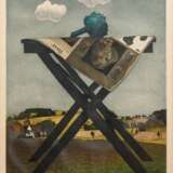 Kressel, Diether (1925 in Düsseldorf - 2015 in Hamburg) "Ohne Titel", 24/ 100, sign. und dat. ´71 u.r., 51x35 cm, hinter Glas im Passepartout und Rahmen (Kressel war ein deutscher Maler, Zeichner und Grafiker. … - Foto 1