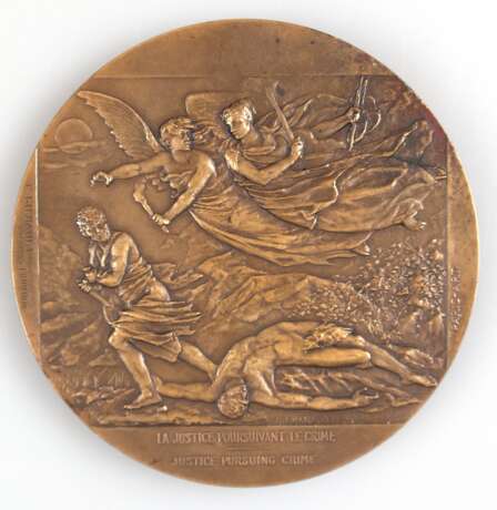 Bronze-Medaille "Georges Clemenceau", 96 mm, 338,48 g - photo 2