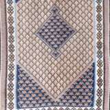 Kelim, Persien, hellgrundig, geometrisch blau gemustert, 163x100 cm - photo 1
