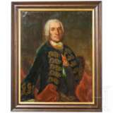 Portrait eines frühen Trägers des Herzoglichen Hausordens de la Vigilance oder vom Weißen Falken, deutsch, 1732 - 1750 - Foto 1