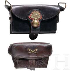 Carabinieri-Kartuschkasten und Patronentasche, Italien u.a., 20. Jhdt.