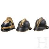 Drei Feuerwehrhelme, 1. Drittel 20. Jhdt. - фото 1