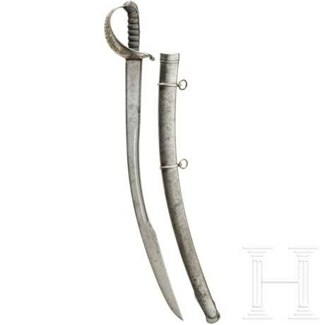 Säbel M 1845 für Offiziere der Kavallerie mit Damastklinge im osmanischen Stil - photo 1