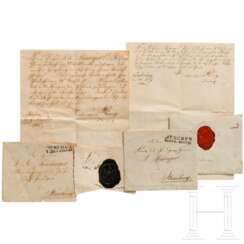 König Maximilian II. - zwei Briefe an den Straubinger Präses und Prediger Johann Baptist Reisinger sowie weitere Dokumente, 2. Hälfte 19. Jhdt.
