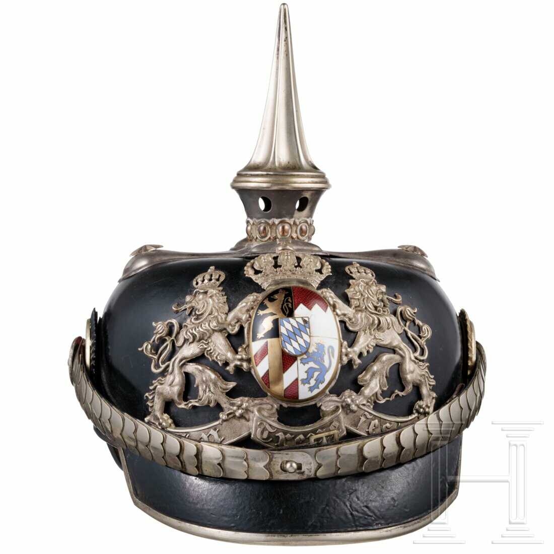 Helm M 1886 für Generale der bayerischen Armee, Trageweise ab 1913 Helm M 1886 für Generale der bayerischen Armee, Trageweise ab 1913