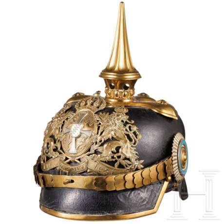 Helm M 1886 für Reserveoffiziere der Infanterie - Foto 1
