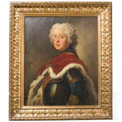 Friedrich der Große als Kronprinz - Portrait nach Antoine Pesne, Gustave Schrödter, wohl 2. Hälfte 19. Jhdt.