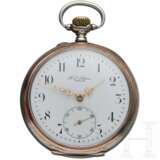 Silberne Präsenttaschenuhr mit dem Portrait Kaiser Wilhelms II. von F. L. Löbner, Berlin - photo 1