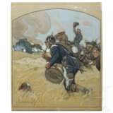 Georg Lebrecht (1875 - 1945) - Gouache "Vorwärts" aus dem Krieg 1866 - Foto 1