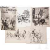Georg Lebrecht (1875 - 1945) - 32 Tuschezeichnungen zum Preußisch-Österreichischen Krieg 1866 sowie Illustrationen zu den Regensberg-Büchern "1866", um 1900 - Foto 1