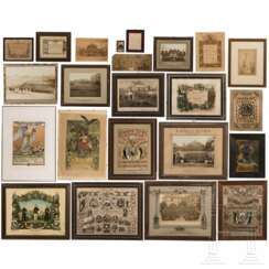 Sammlung Reservistenbilder und Urkunden, meist Magdeburg