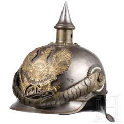 Helm M 1889 für Mannschaften im Kürassier-Regiment "Königin" (Pommersches) Nr. 2, um 1900
