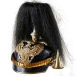 Helm für Offiziere des Dragoner-Regiments Nr. 16, mit Haarbusch - photo 1