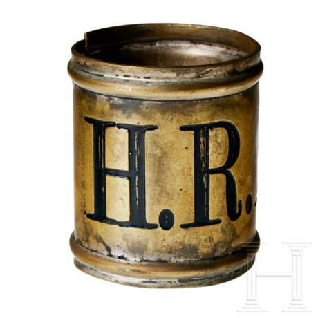 An Imperial German Prussian 4th Hussar Regiment pole ring - Foto 1