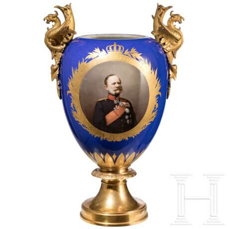 König Wilhelm I. von Württemberg - große KPM-Prunkvase, um 1850 - photo 1