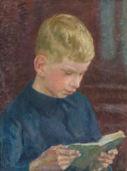 Ernst Eitner "Alexander Eitner reading"